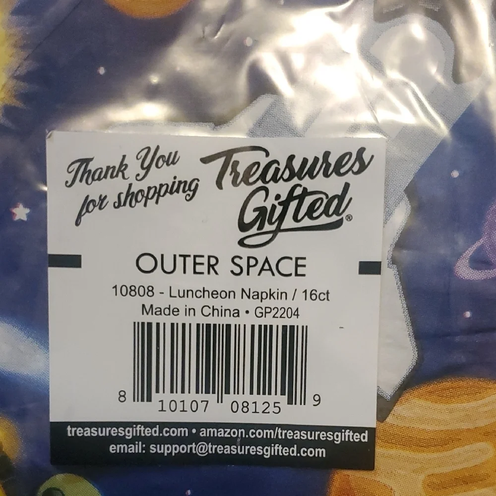 Blue Space-Themed Disposable Tableware Set